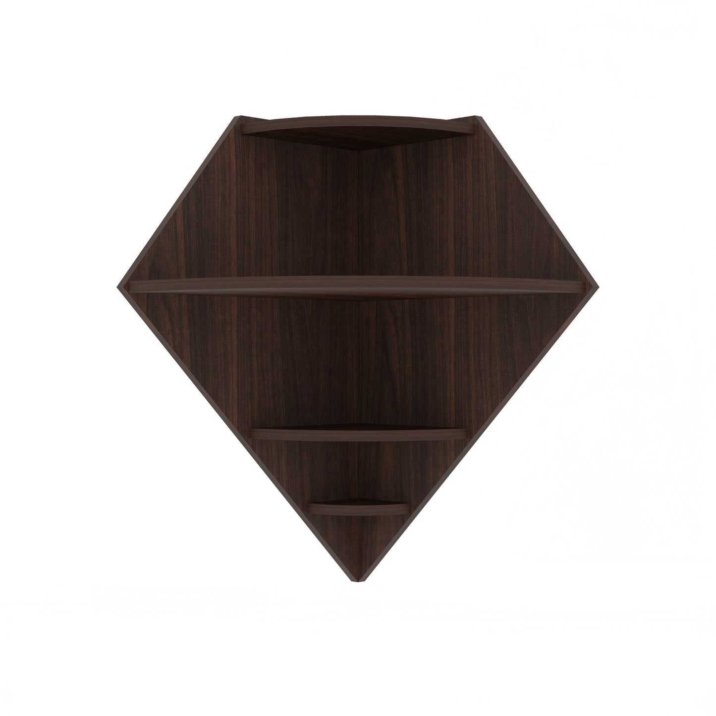 Diamond Decor Wall Shelf (Wenge)