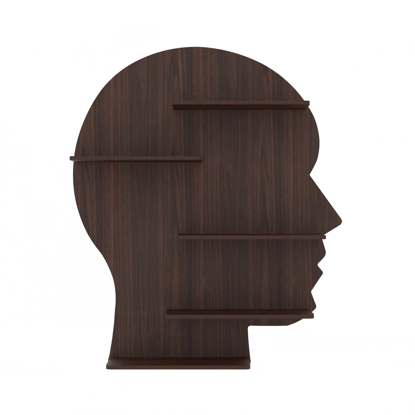 Man Face Decor Wall Shelf (Wenge)