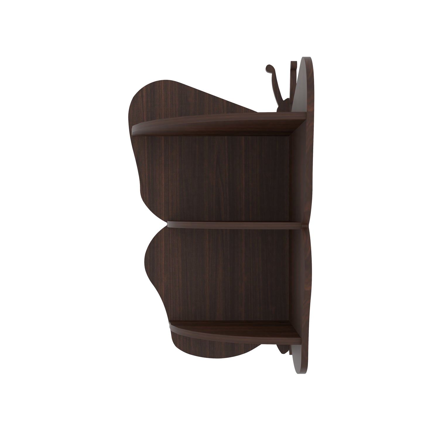 Butterfly Corner Decor Wall Shelf (Wenge)