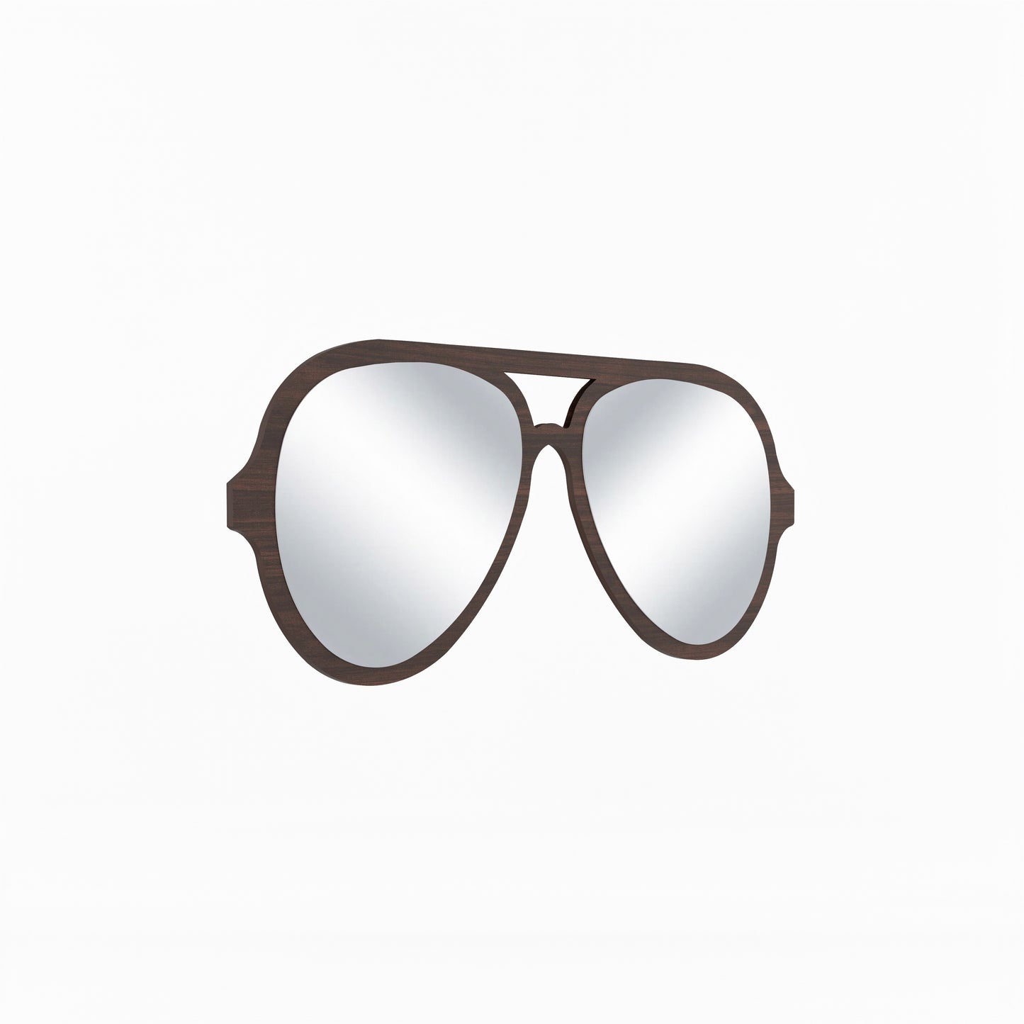 Beautiful Sunglasses Decor Wall Mirror (Wenge)