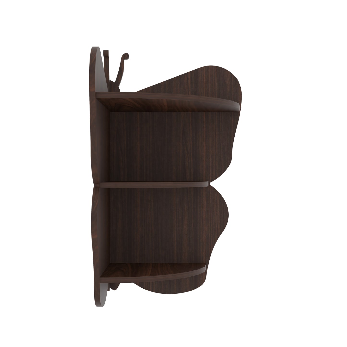 Butterfly Corner Decor Wall Shelf (Wenge)