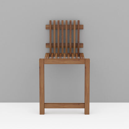 Wall mount foldable chair - Walnut