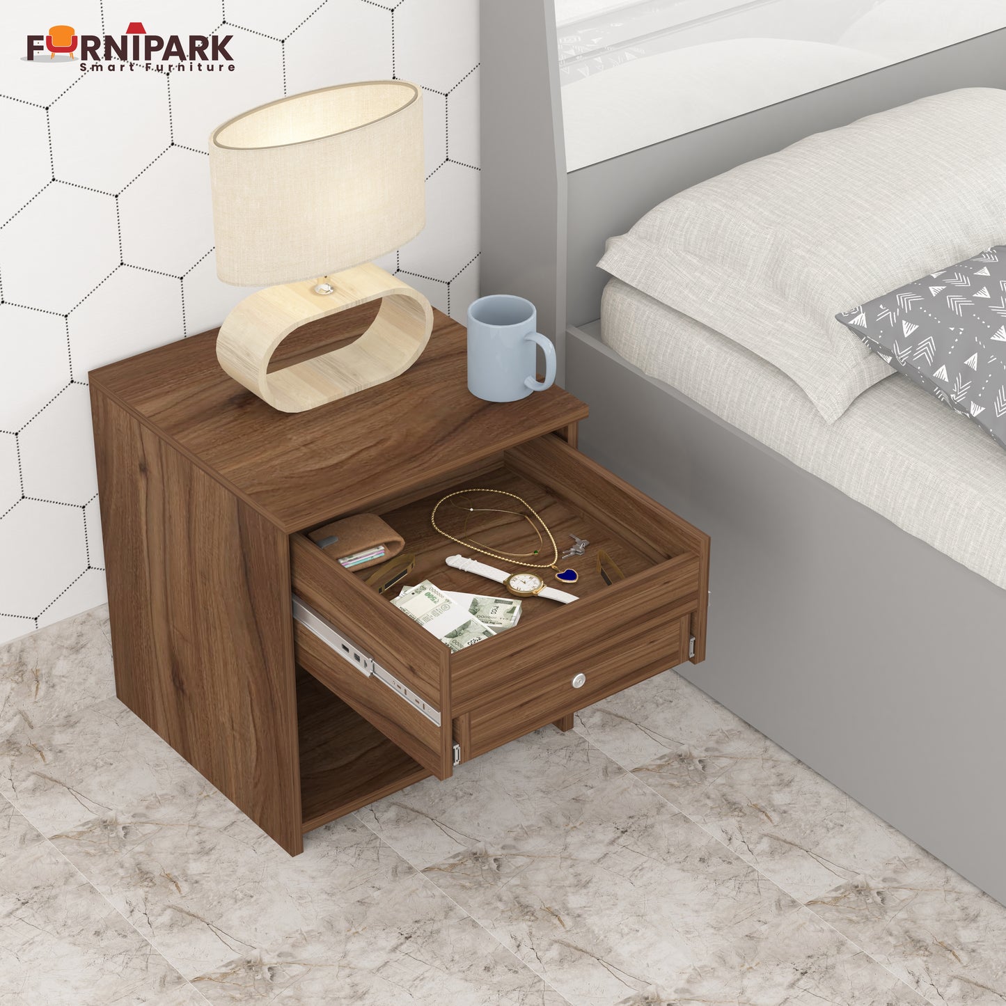 Drawer-in-Drawer Hideaway Cabinet