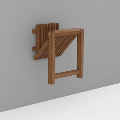 Wall mount foldable chair - Walnut