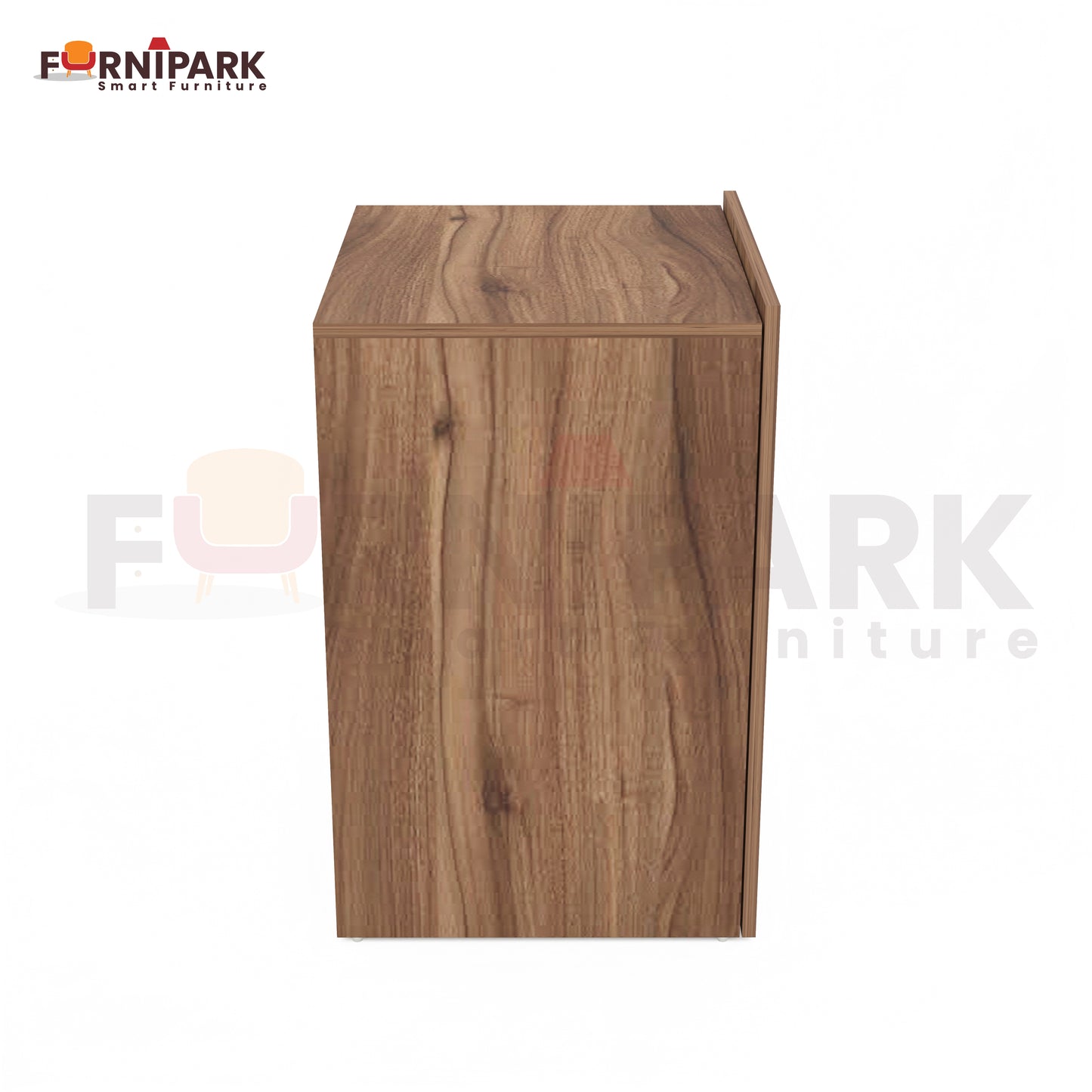 Expandable 2-in-1 Table with Book / File Cabinet (Leyon Walnut)