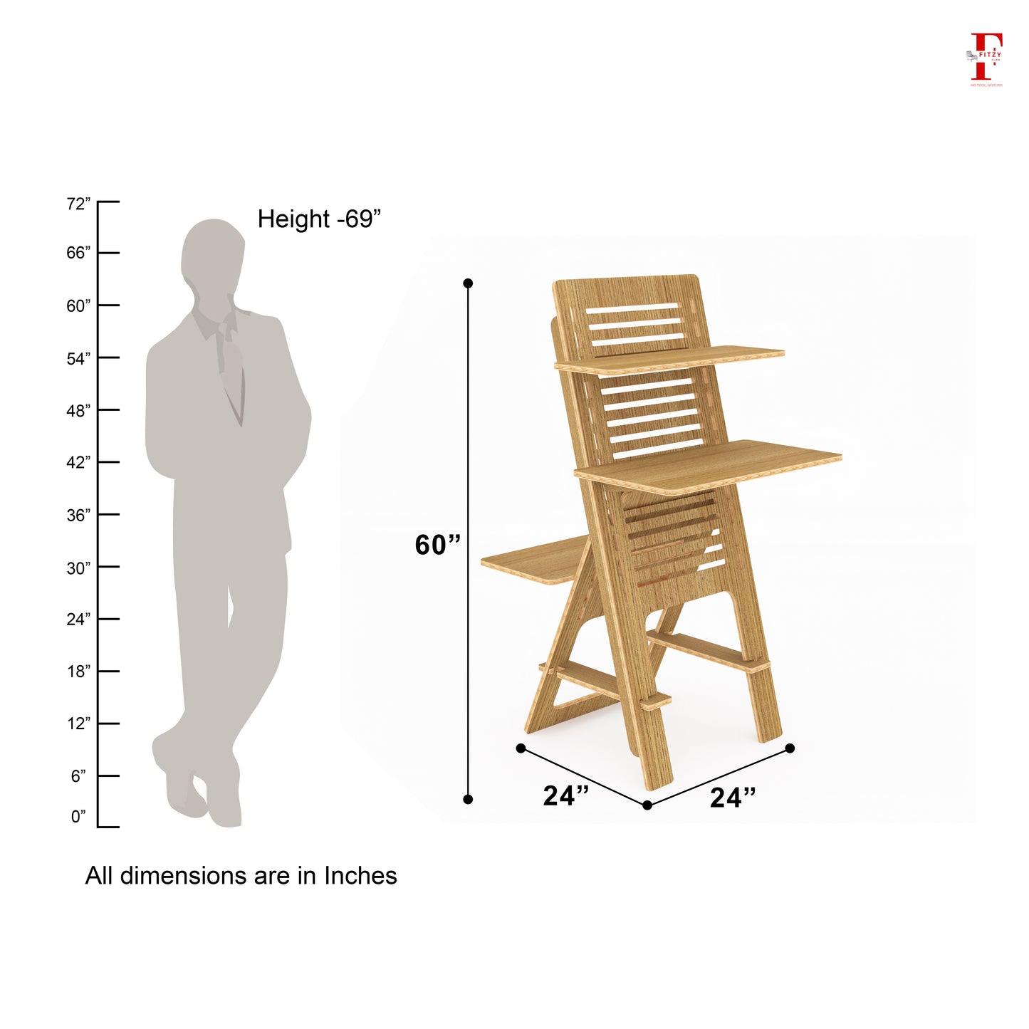 Height adjustable Work from Home Table