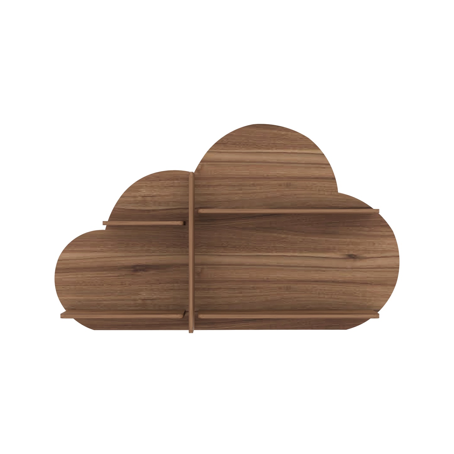 Cloud Decor Wall Shelf (Walnut)
