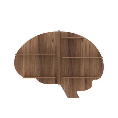 Brain Decor Wall Shelf (Walnut)