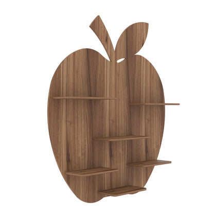 Apple Decor Wall Shelf (Walnut)