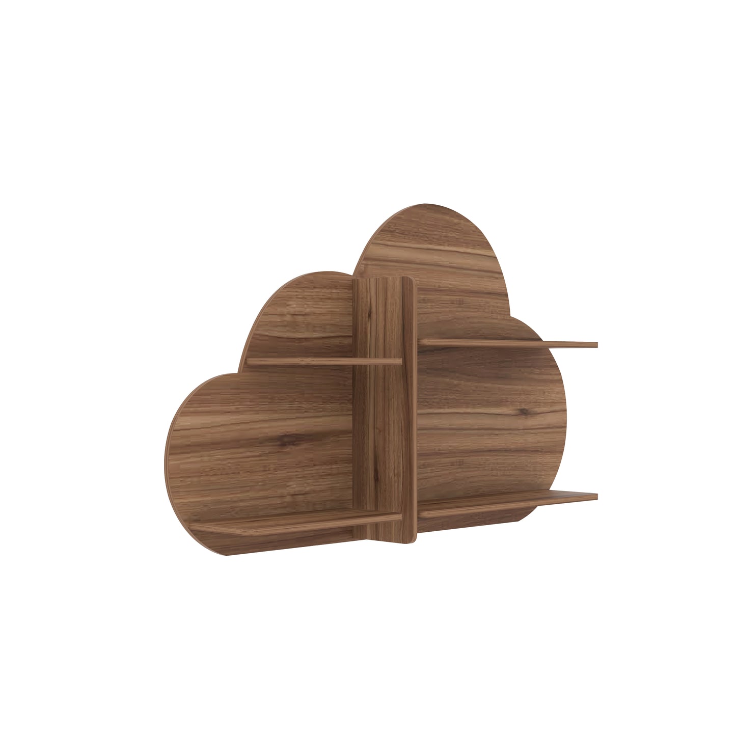 Cloud Decor Wall Shelf (Walnut)