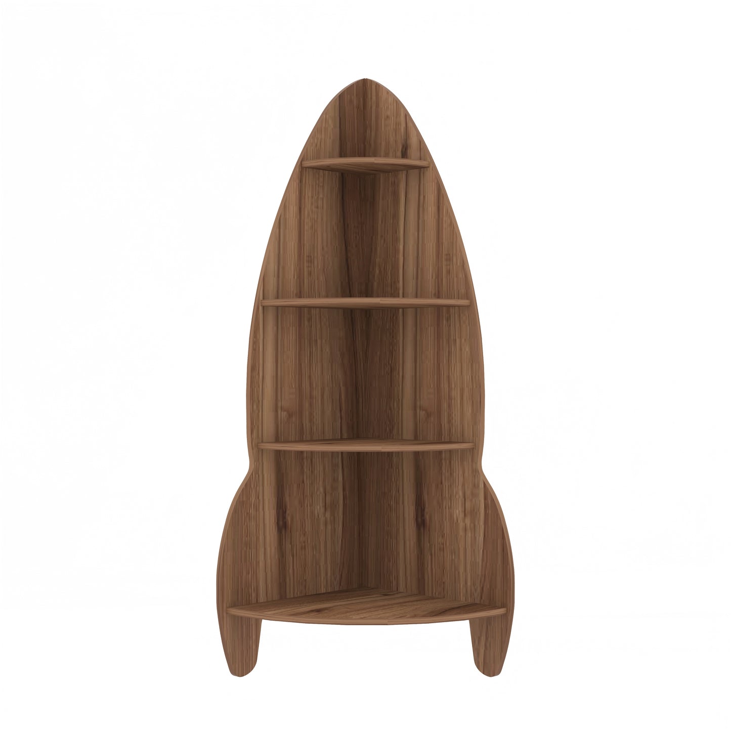 Rocket Decor Wall Shelf (Walnut)