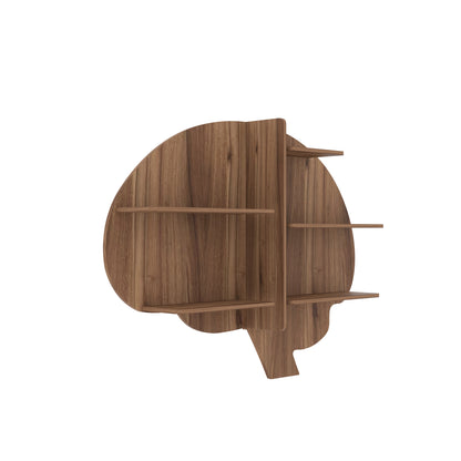 Brain Decor Wall Shelf (Walnut)