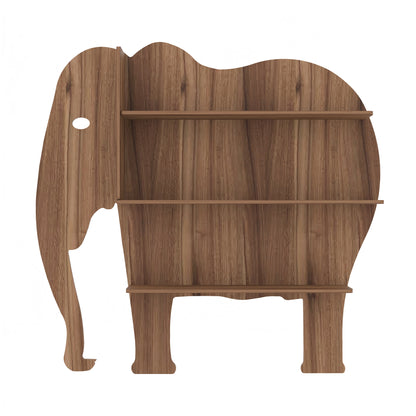 Elephant Decor Wall Shelf (Walnut)