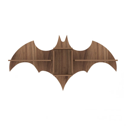Bat Decor Wall Shelf (Walnut)