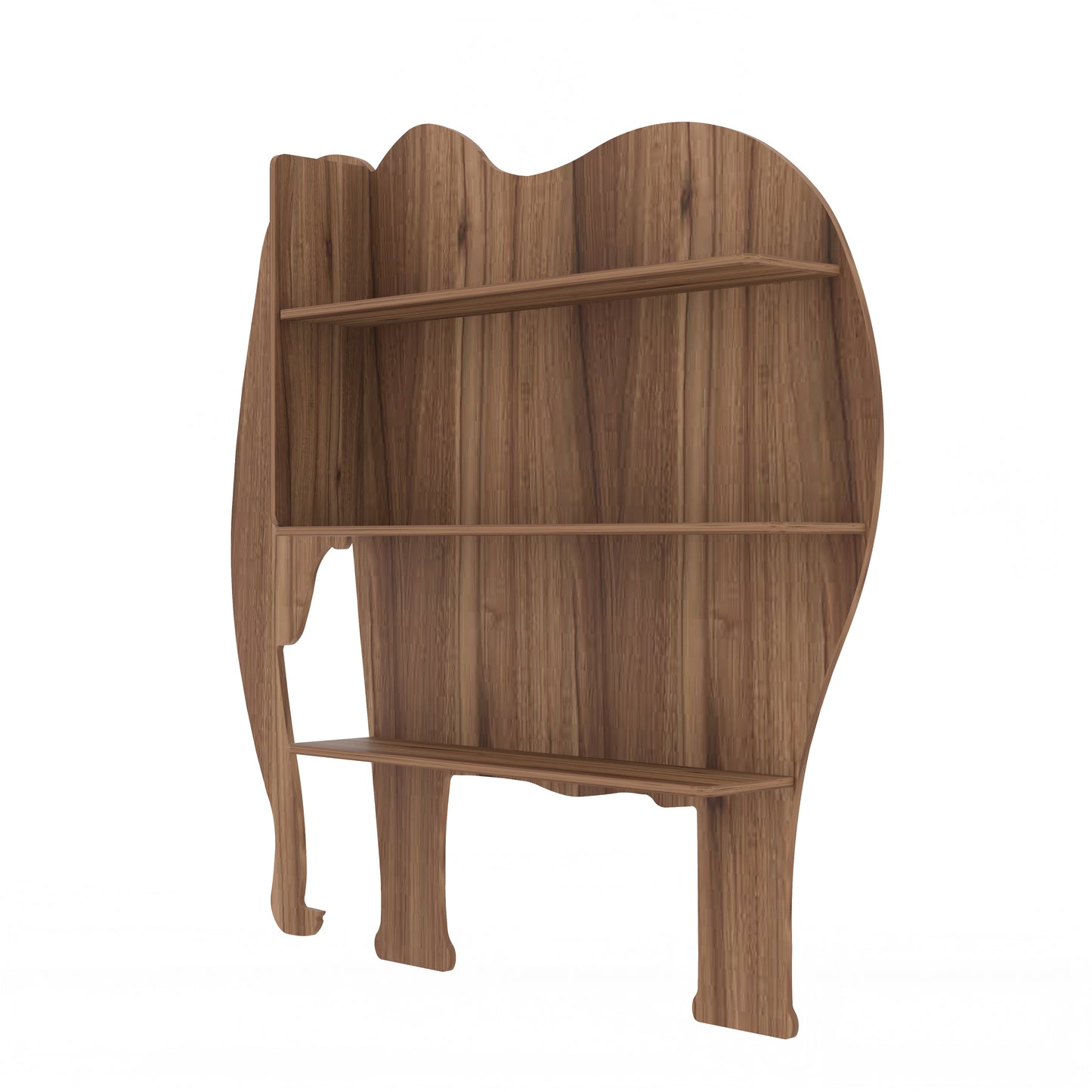 Elephant Decor Wall Shelf (Walnut)