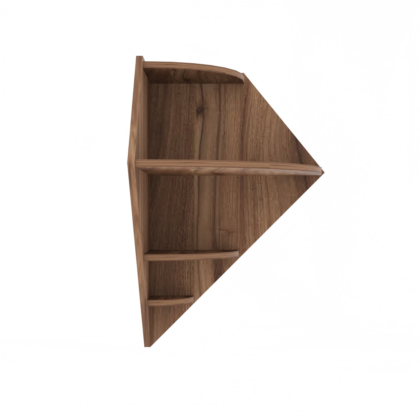 Diamond Decor Wall Shelf (Walnut)