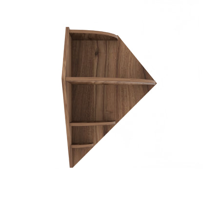Diamond Decor Wall Shelf (Walnut)