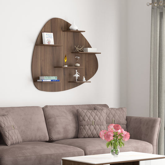 Vicks Decor Wall Shelf (Walnut)