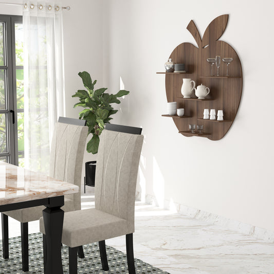 Apple Decor Wall Shelf (Walnut)