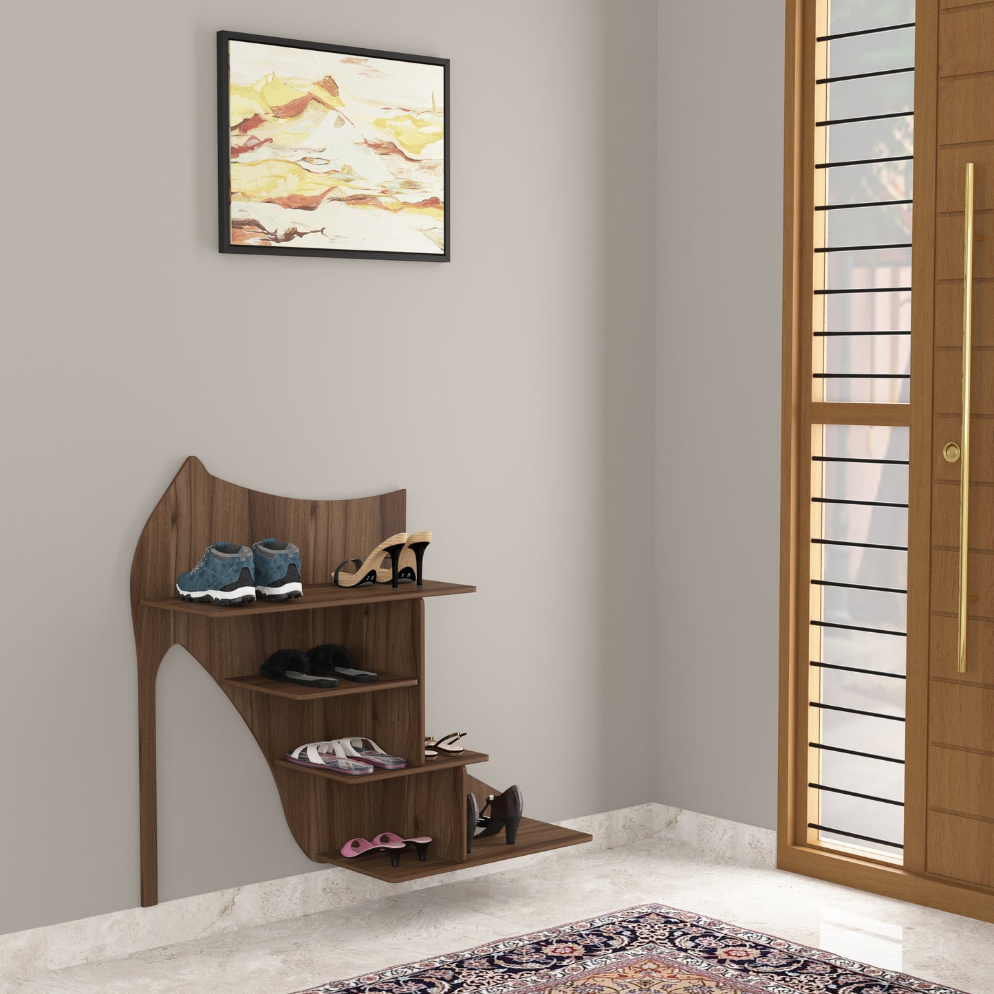 Sandal Shape Wall Shelf
