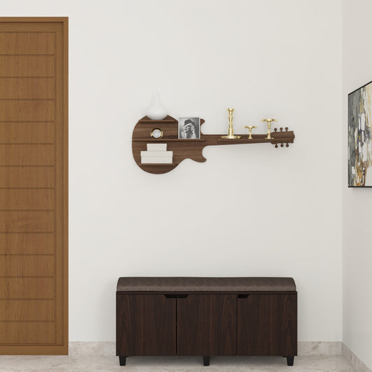 Guitar Decor Wall Shelf (Walnut)
