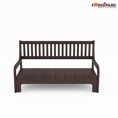 Three Seater Sofa Cum Bed (Walnut)