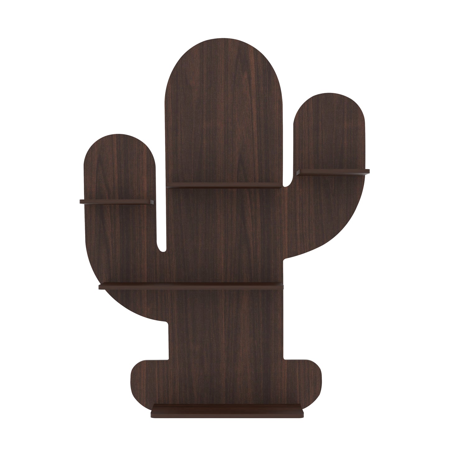 Cactus Decor Wall Shelf (Wenge)