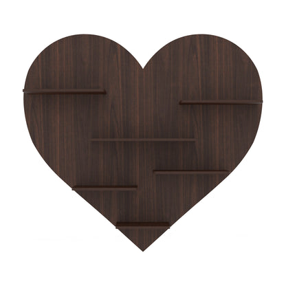 Heart Decor Wall Shelf (Wenge)