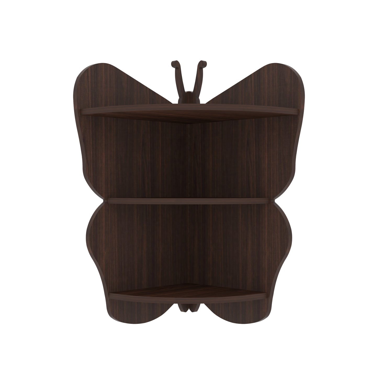 Butterfly Corner Decor Wall Shelf (Wenge)