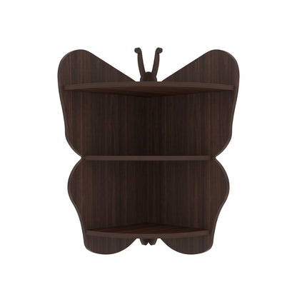 Butterfly Corner Decor Wall Shelf (Wenge)