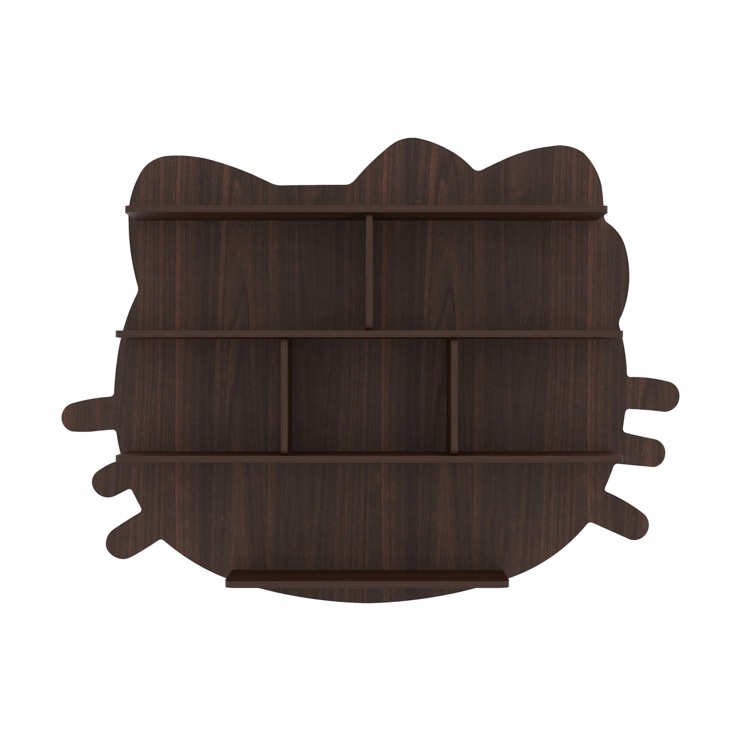 Cat Decor Wall Shelf (Wenge)