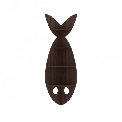 Fish Corner Decor Wall Shelf (Wenge)