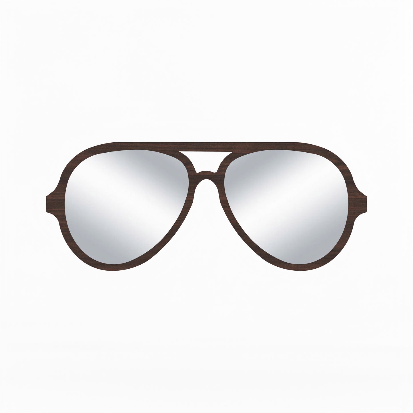 Beautiful Sunglasses Decor Wall Mirror (Wenge)