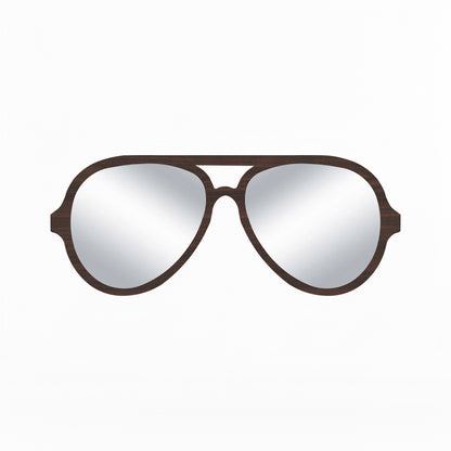 Beautiful Sunglasses Decor Wall Mirror (Wenge)