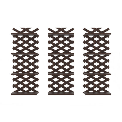 Criss Cross Decor Wall Shelf (Wenge)