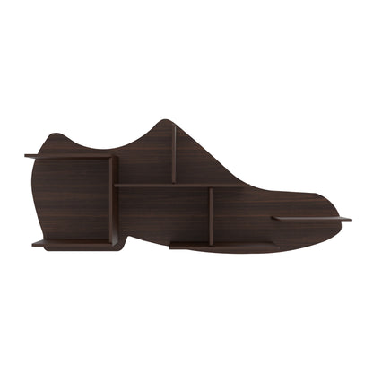 Shoe Shape Wood Wall Shelf
