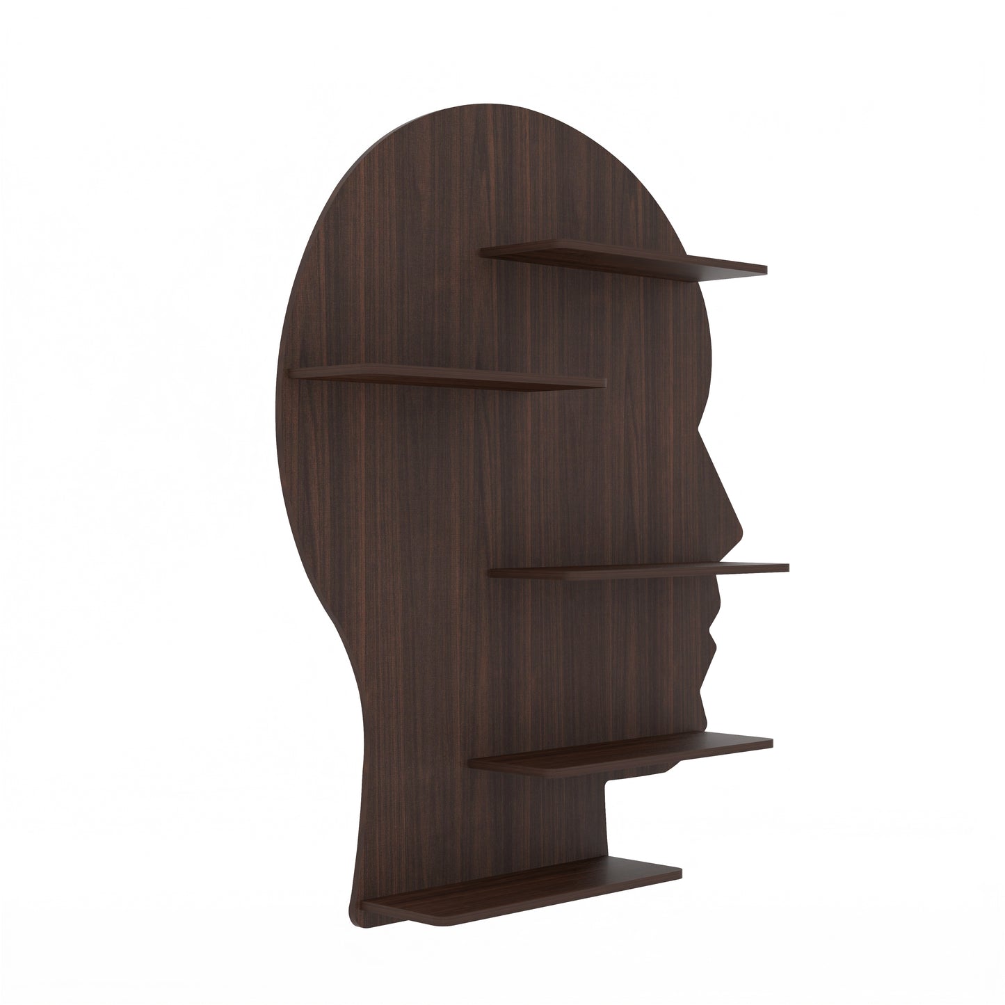 Man Face Decor Wall Shelf (Wenge)