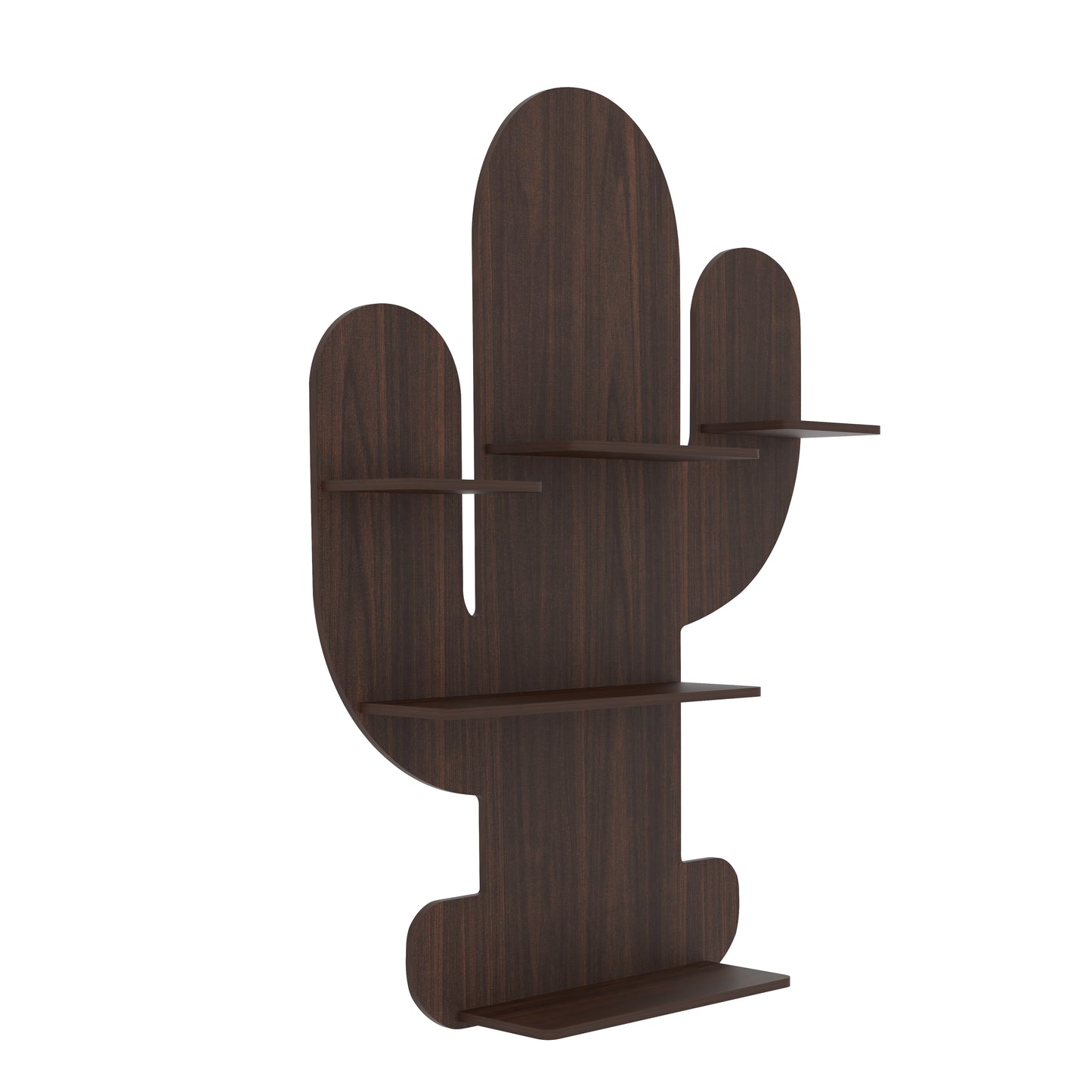 Cactus Decor Wall Shelf (Wenge)