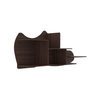 Shoe Shape Wood Wall Shelf