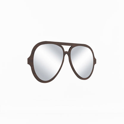 Beautiful Sunglasses Decor Wall Mirror (Wenge)