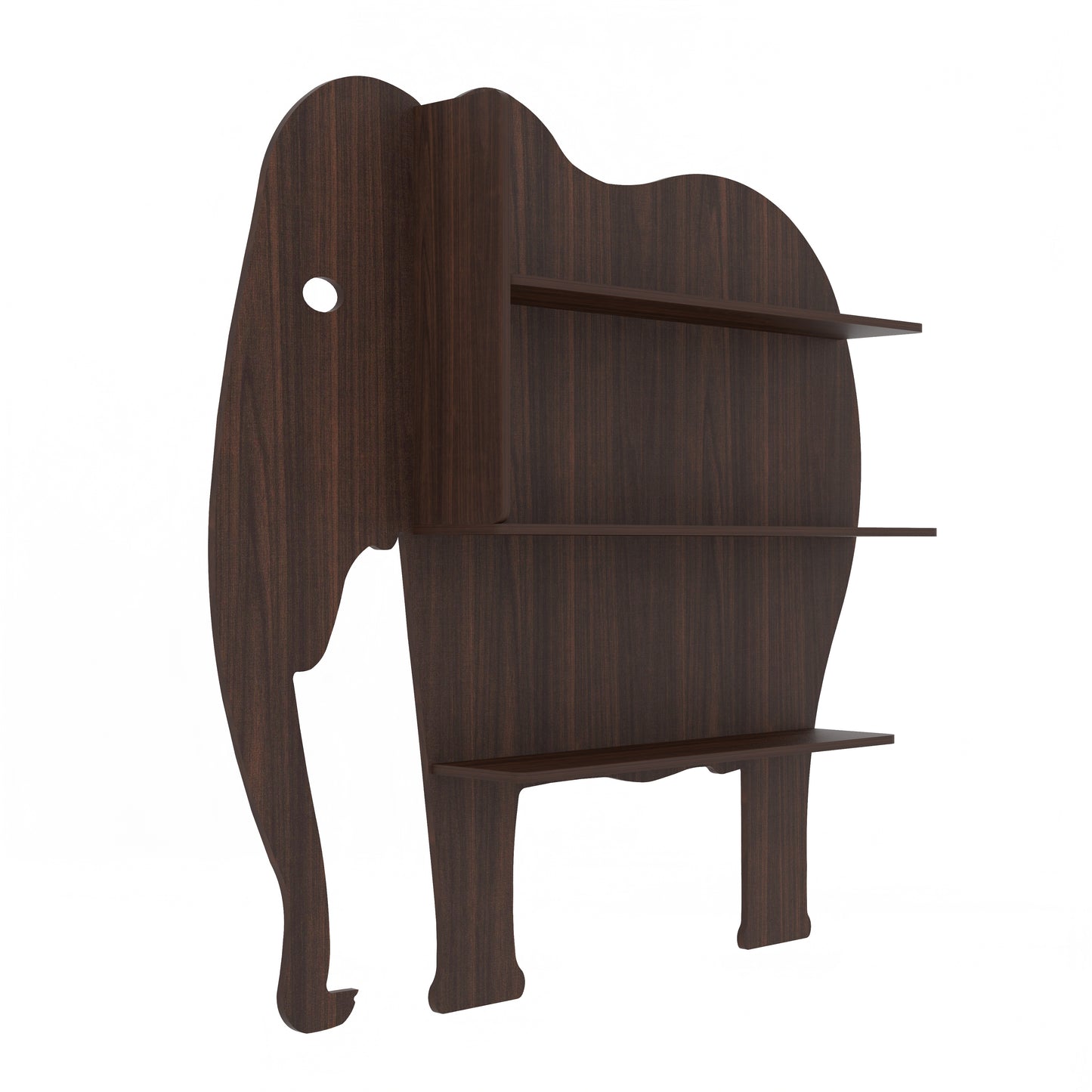 Elephant Decor Wall Shelf (Wenge)