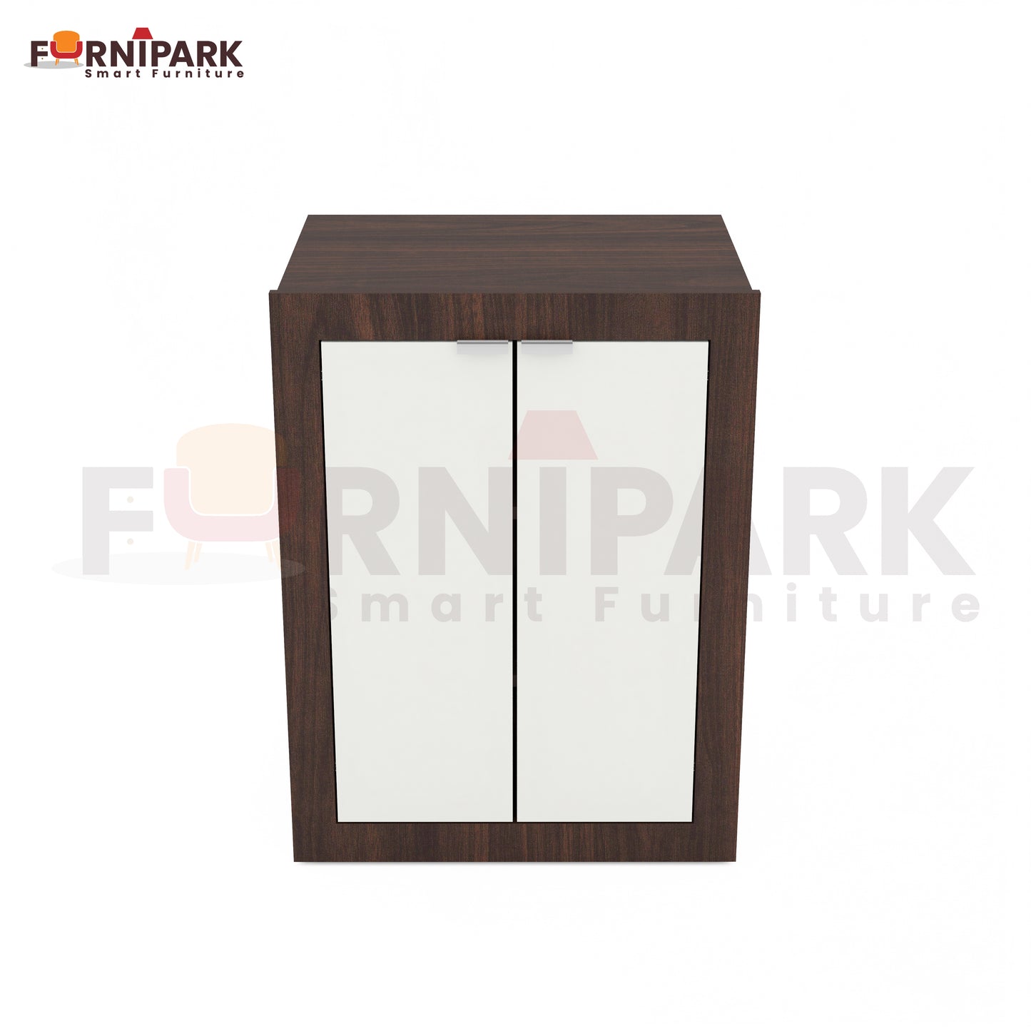 Expandable 2-in-1 Table with Book / File Cabinet (Redica Walnut)