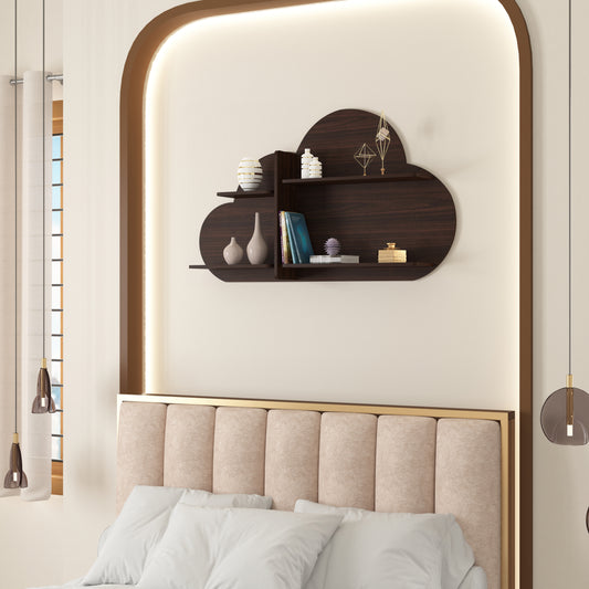 Cloud Decor Wall Shelf (Wenge)