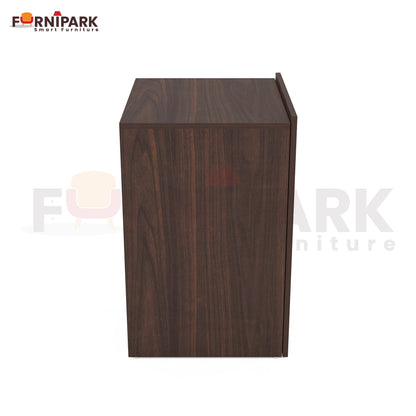 Expandable 2-in-1 Table with Book / File Cabinet (Redica Walnut)