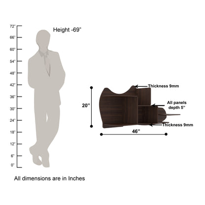 Shoe Shape Wood Wall Shelf