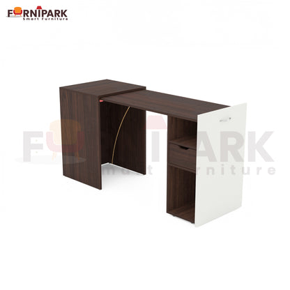 Extendable Table with Drawer (Redica Walnut)