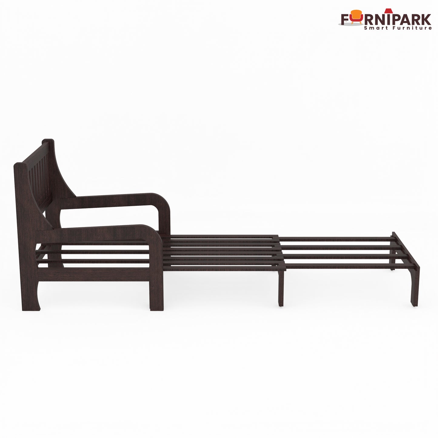 Single Sofa Cum Bed (Walnut)