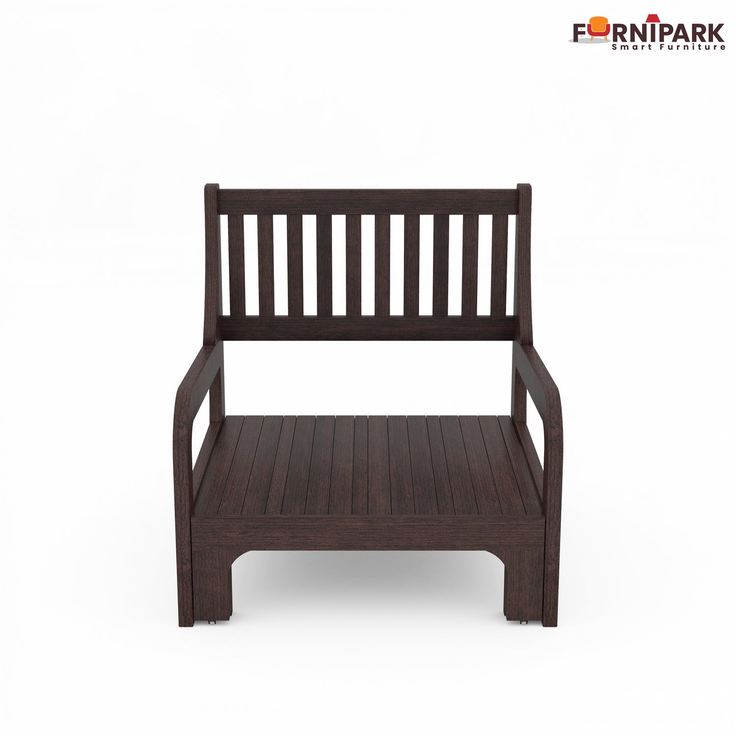 Single Sofa Cum Bed (Walnut)