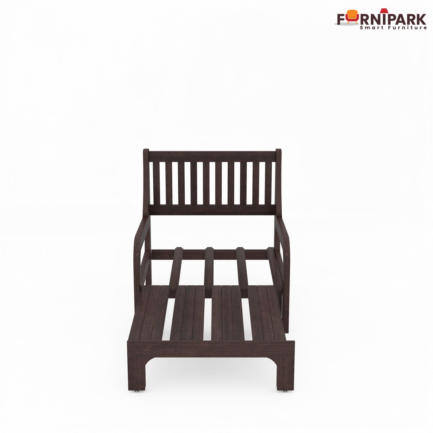 Single Sofa Cum Bed (Walnut)