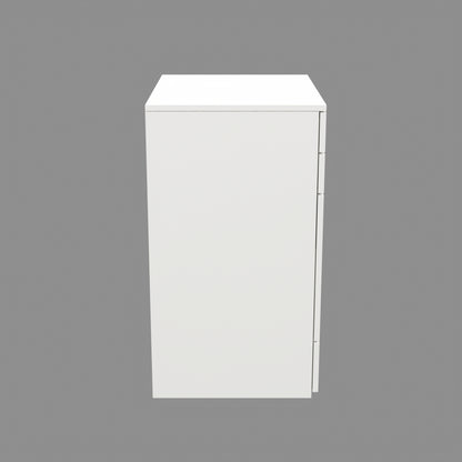 Modern Vanity Table with Hidden Jewelry Storage, Drawers & Lift-Up Mirror (White)